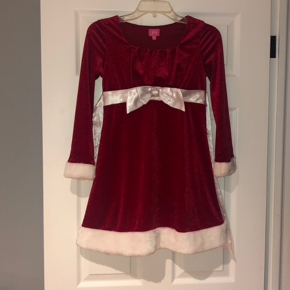 Kids red Christmas dress